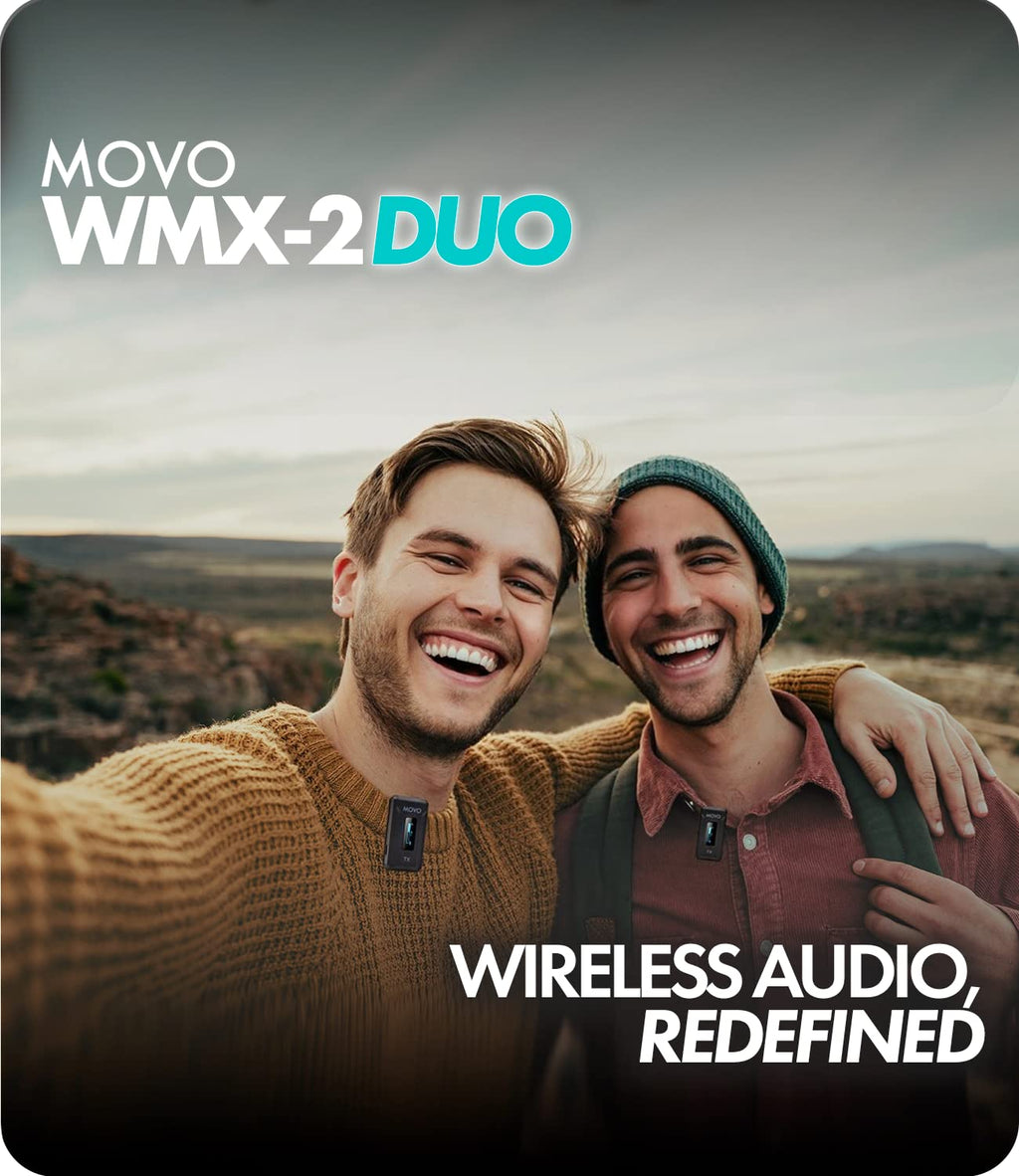 Movo WMX-2-DUO Dual Wireless Lav Mic System