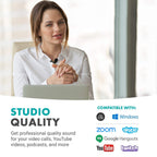 Movo M1 USB Lav Omnidirectional Condenser Mic