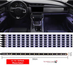 Waterproof 12''/15 DC 12V Motor LED Strip Underbody Light For Car Motorcycle - 18 pack