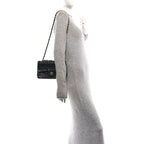 Lambskin Quilted Small Double Flap Black