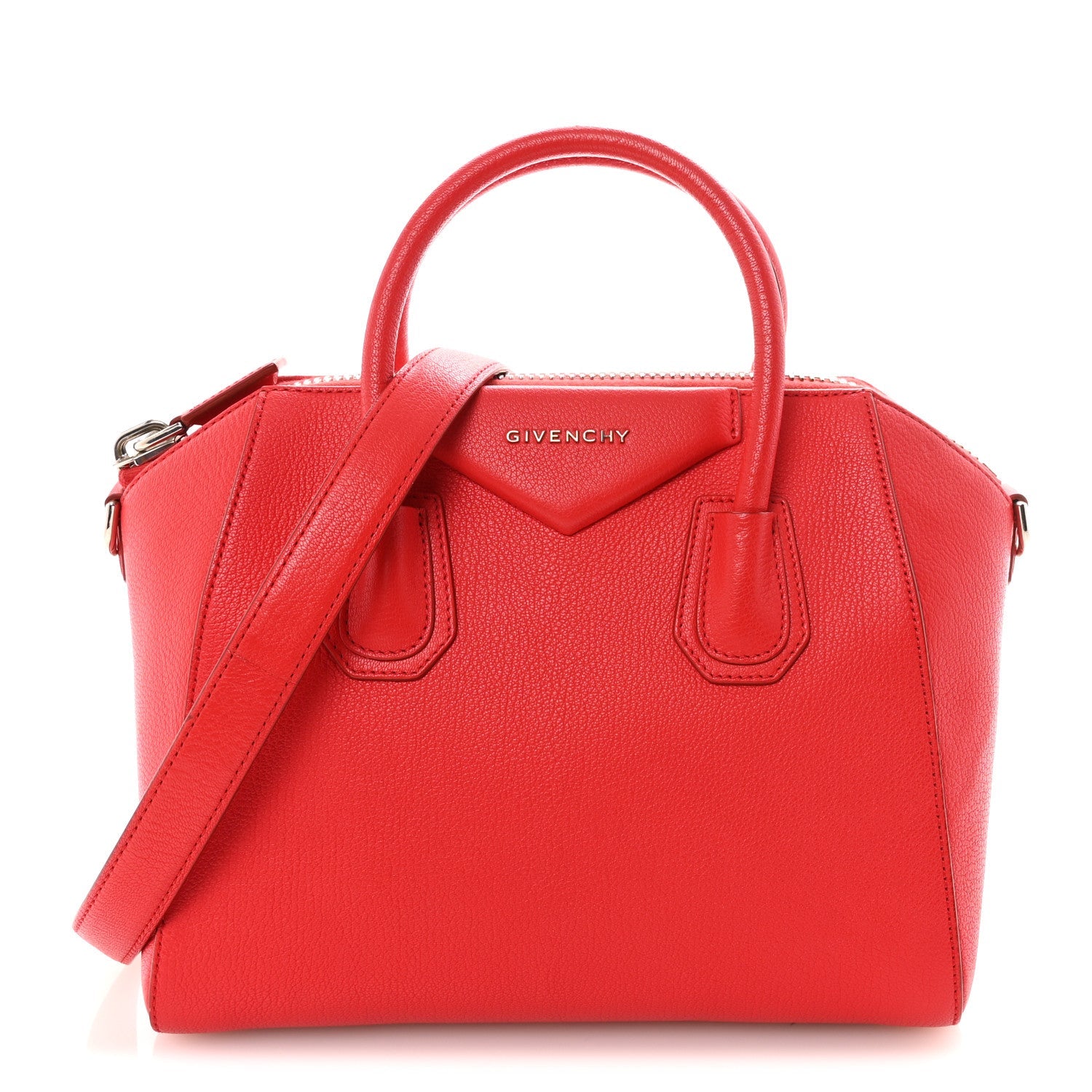 Sugar Goatskin Small Antigona Red