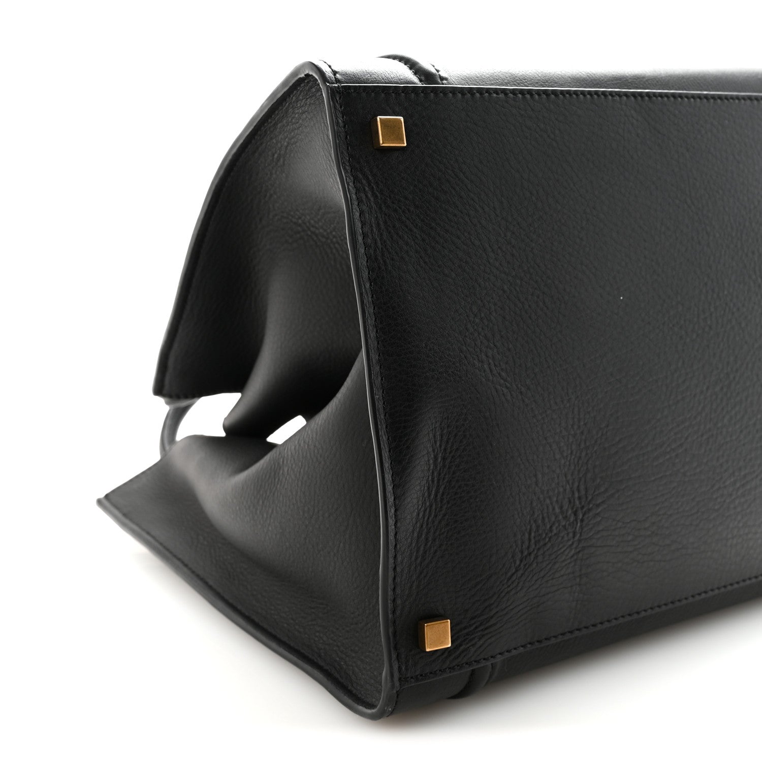 Supple Calfskin Medium Phantom Luggage Black