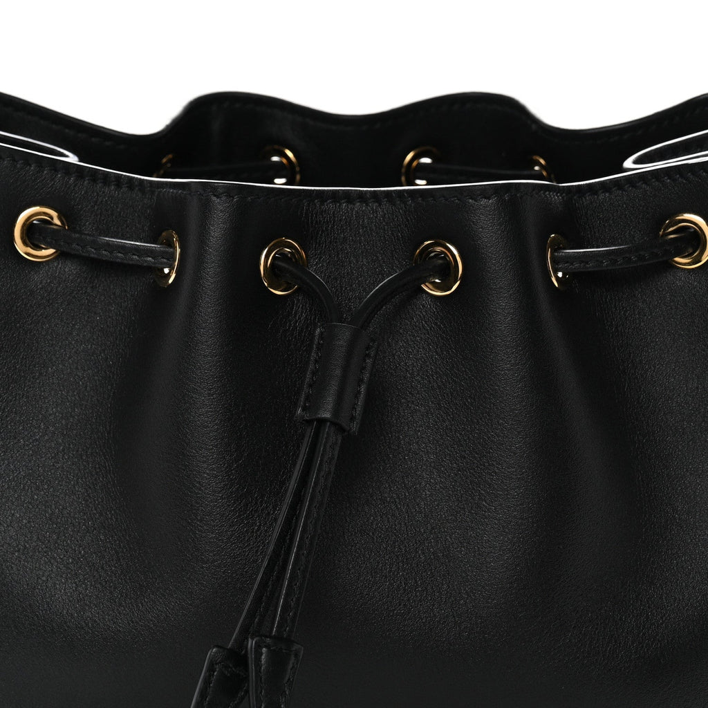 Soft Calfskin Mini Darling Bucket Bag Black