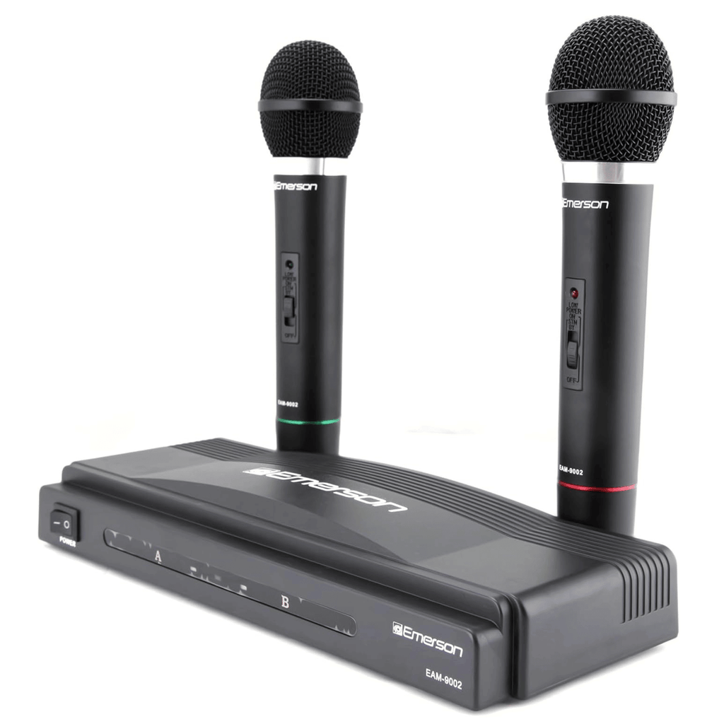 Professional Dual Microphone Kit with Wireless Transmitter