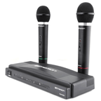 Professional Dual Microphone Kit with Wireless Transmitter
