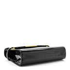 Patent Small Manhattan Shoulder Bag Black