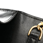 Vitello Cruise F is Fendi Bi-Color FF 1974 Embossed Medium Envelope Wallet On Chain Black Maya