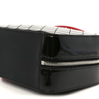 Patent Quilted Travel Kit Vanity Case Black