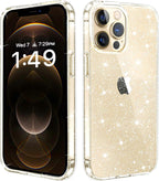 Entronix Case Compatible with iPhone 11 Pro - [Hard Back] Glitter Clear