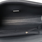 Smooth Calfskin Small Bel Air Clutch On Strap Grey