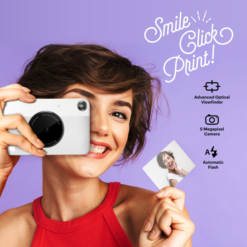Kodak Printomatic Instant Print Camera - Prints on Zink 2x3" Photo Paper