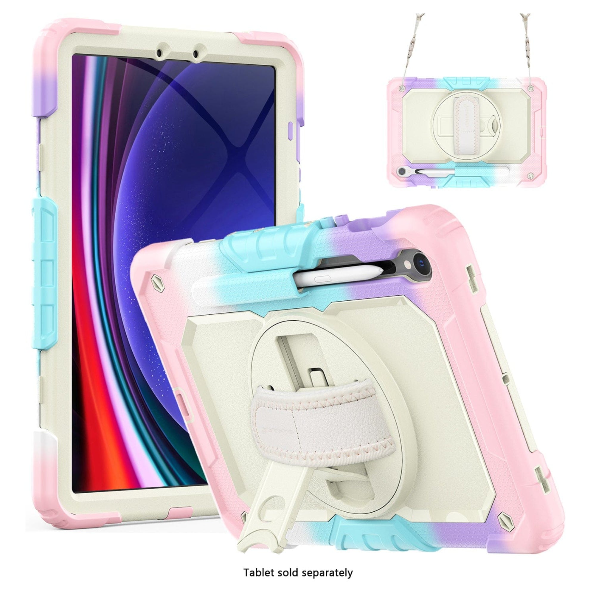 SAHARA - Raider Series Heavy Duty Case with Hand Strap for Galaxy Tab S10 FE /S9/S9 FE