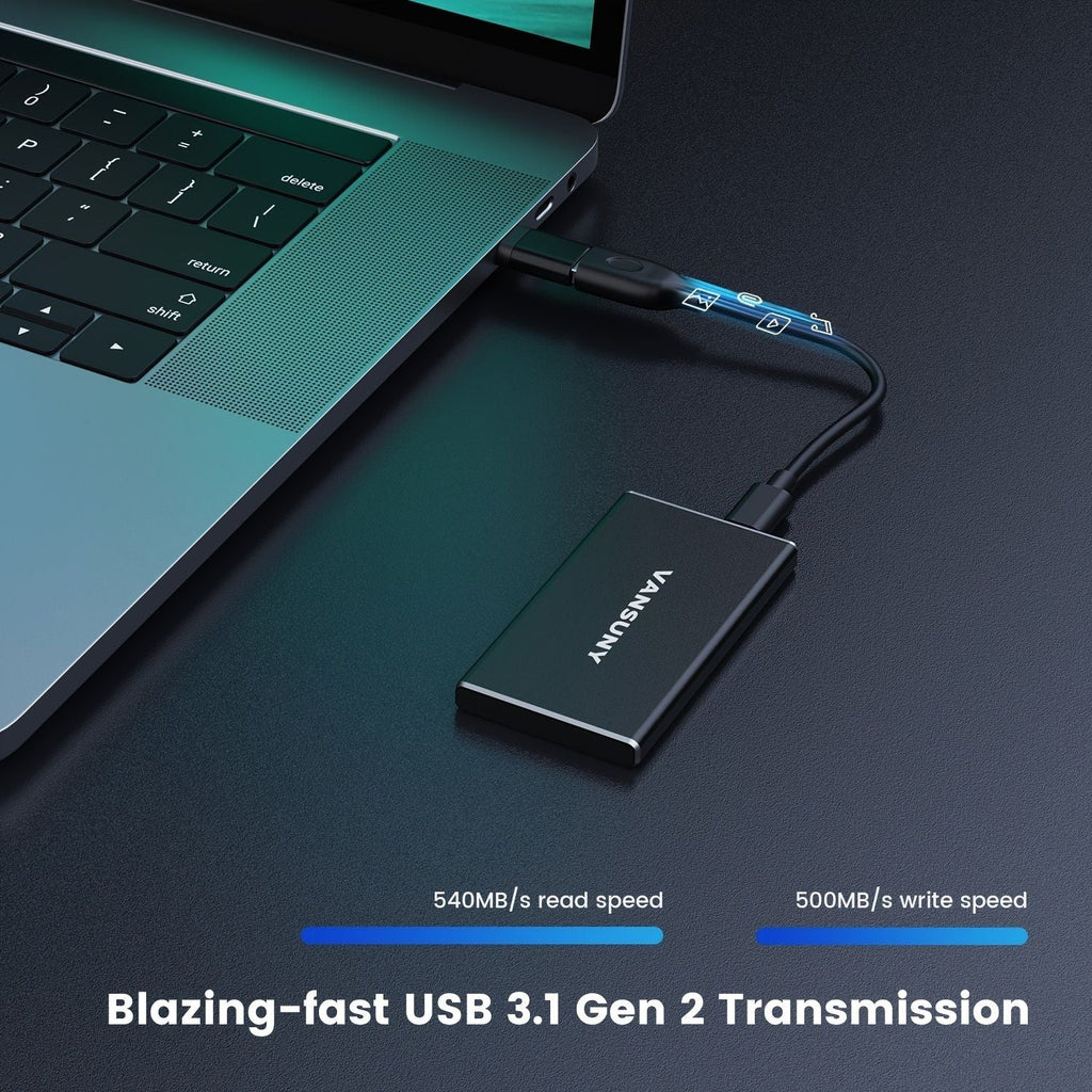 External SSD Solid State Drive; USB 3.1 Gen 2 250G High Speed Computer Built-in Hard Drive Laptop Desktop Portable Mini Solid State Drive Gift