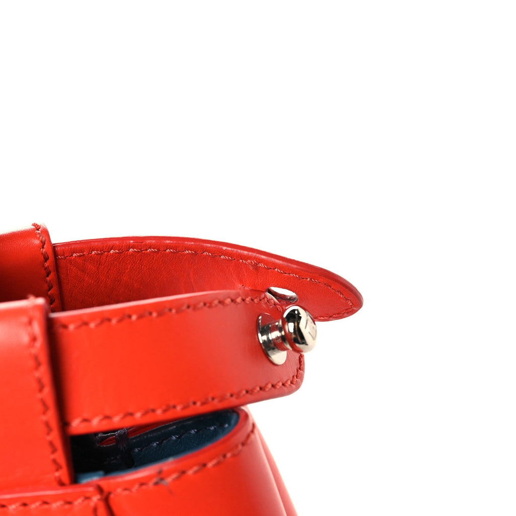 Vitello Morgan Snakeskin Crocodile Monster Eyes Medium Peekaboo Iconic Satchel Papavero Multicolor