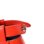 Vitello Morgan Snakeskin Crocodile Monster Eyes Medium Peekaboo Iconic Satchel Papavero Multicolor