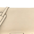 Glace Calf Etiquette Flap Bianco Astra