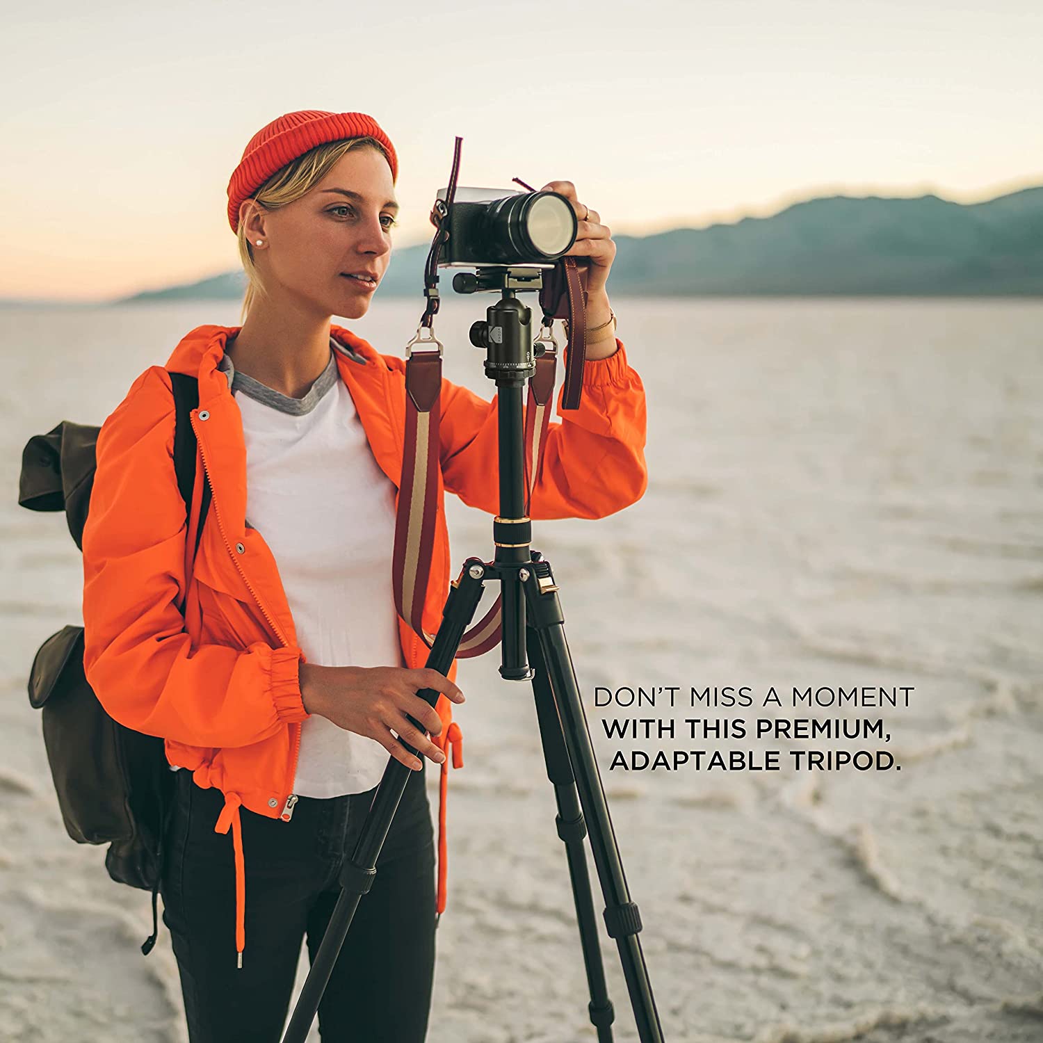 Kodak PhotoGear 63” Camera Tripod & Monopod, 2-in-1 Camera Tripod Stand W/Remote & 360° Ball Head