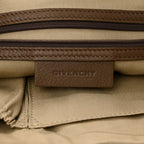Calfskin Double Handles Hobo Brown