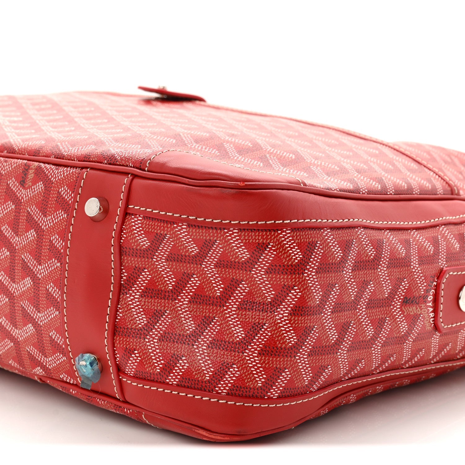 Goyardine Ambassade MM Briefcase Red