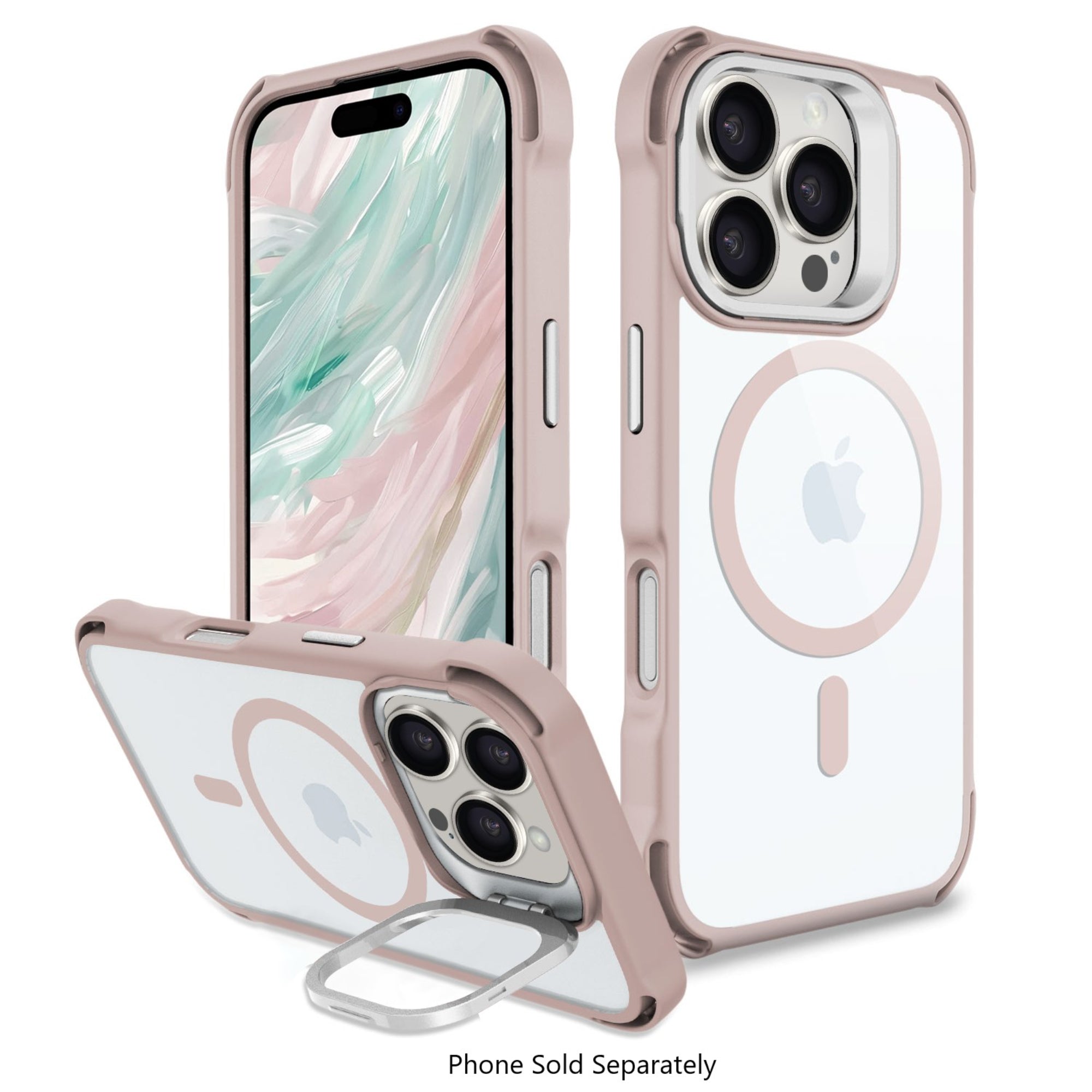 SAHARA - Venture Series Clear Rebound Case with Kickstand - Apple iPhone 16 Pro Max