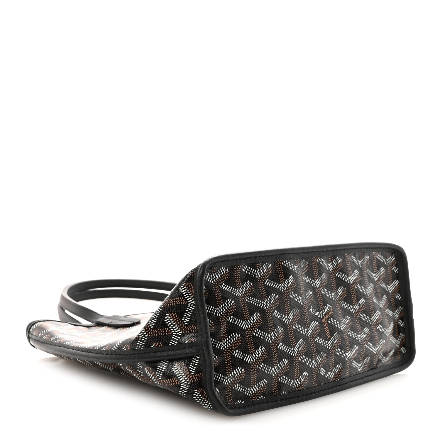 Goyardine Reversible Mini Anjou Black