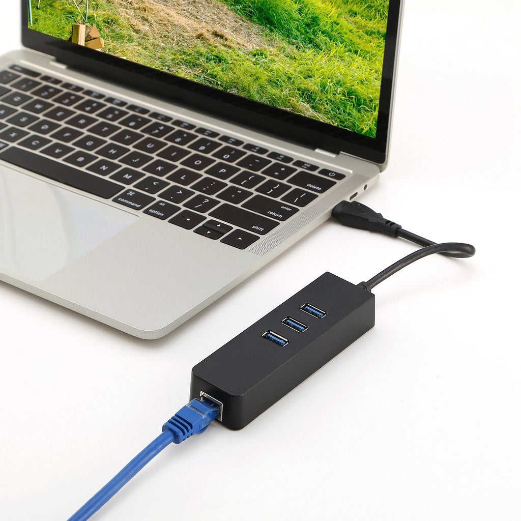 3 Ports USB 3.0 Hub Gigabit Ethernet Adapter 10/100/1000 Mbps Converter LAN RJ45 Wired USB Network Adapter