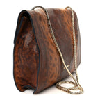 Karung Serpenti Forever Medium Shoulder Bag Brown