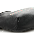 Grained Calfskin Logo Belt Bag Black