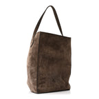 Suede Calfskin Frida Tote Brown
