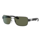 Ray-Ban Gunmetal Green Sunglasses RB3522