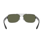 Ray-Ban Gunmetal Green Sunglasses RB3522