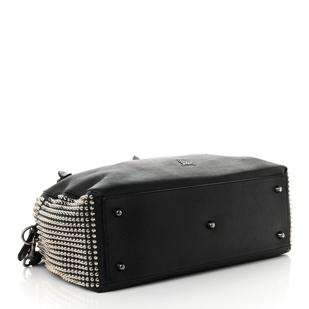 Calfskin Panettone Spiked Large Ranch Black