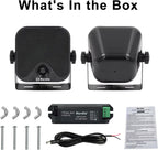 4-Inch 100W Heavy-Duty Waterproof Marine Bluetooth Speakers for Surface Mounting on Campers, Skid Steers, ATVs, UTVs, RZRs, and Golf Carts