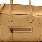 Suede Calfskin Medium New Luggage Beige