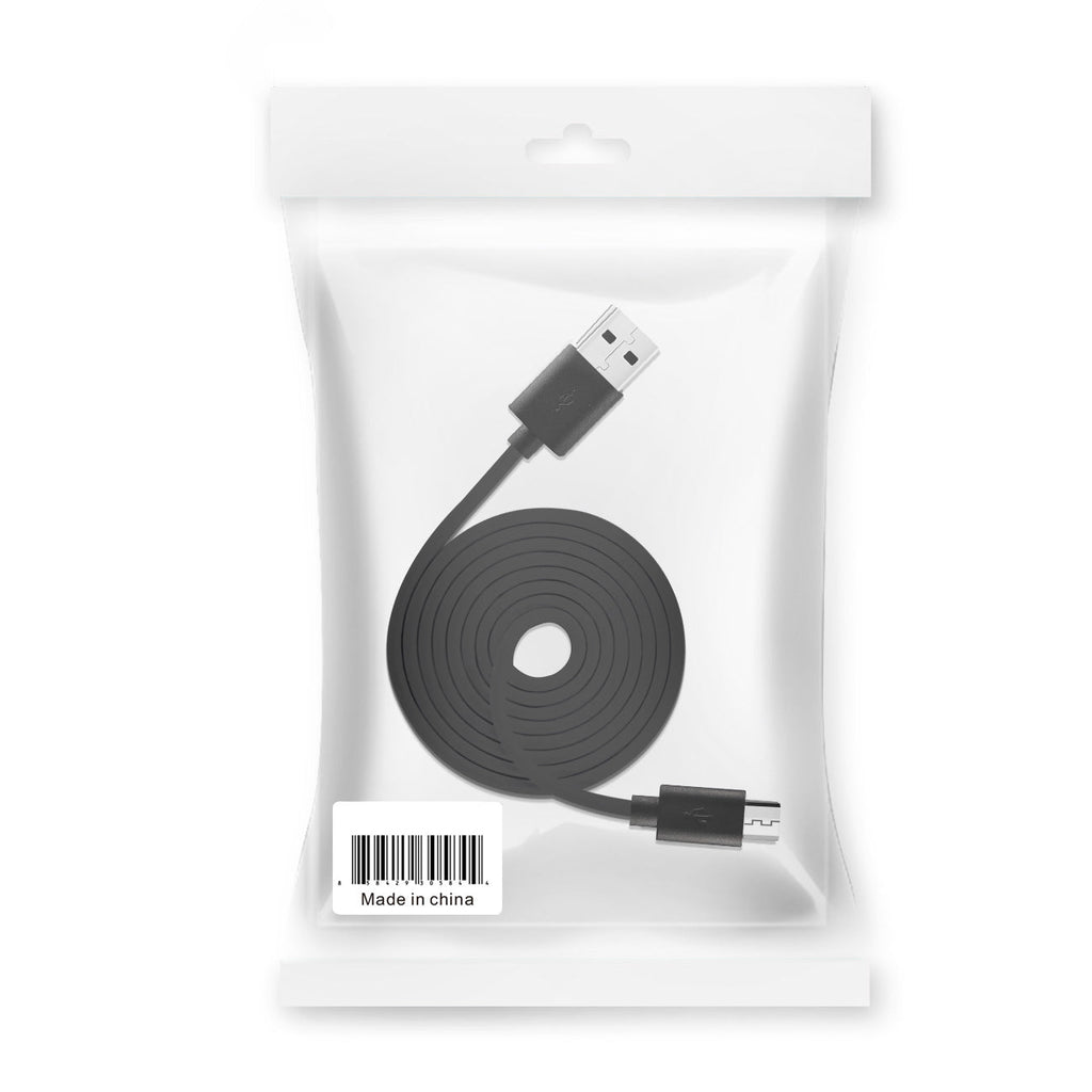 Reiko 3.3Ft Pvc Material Micro Usb 2.0 Data Cable In Black And Simple Packaging
