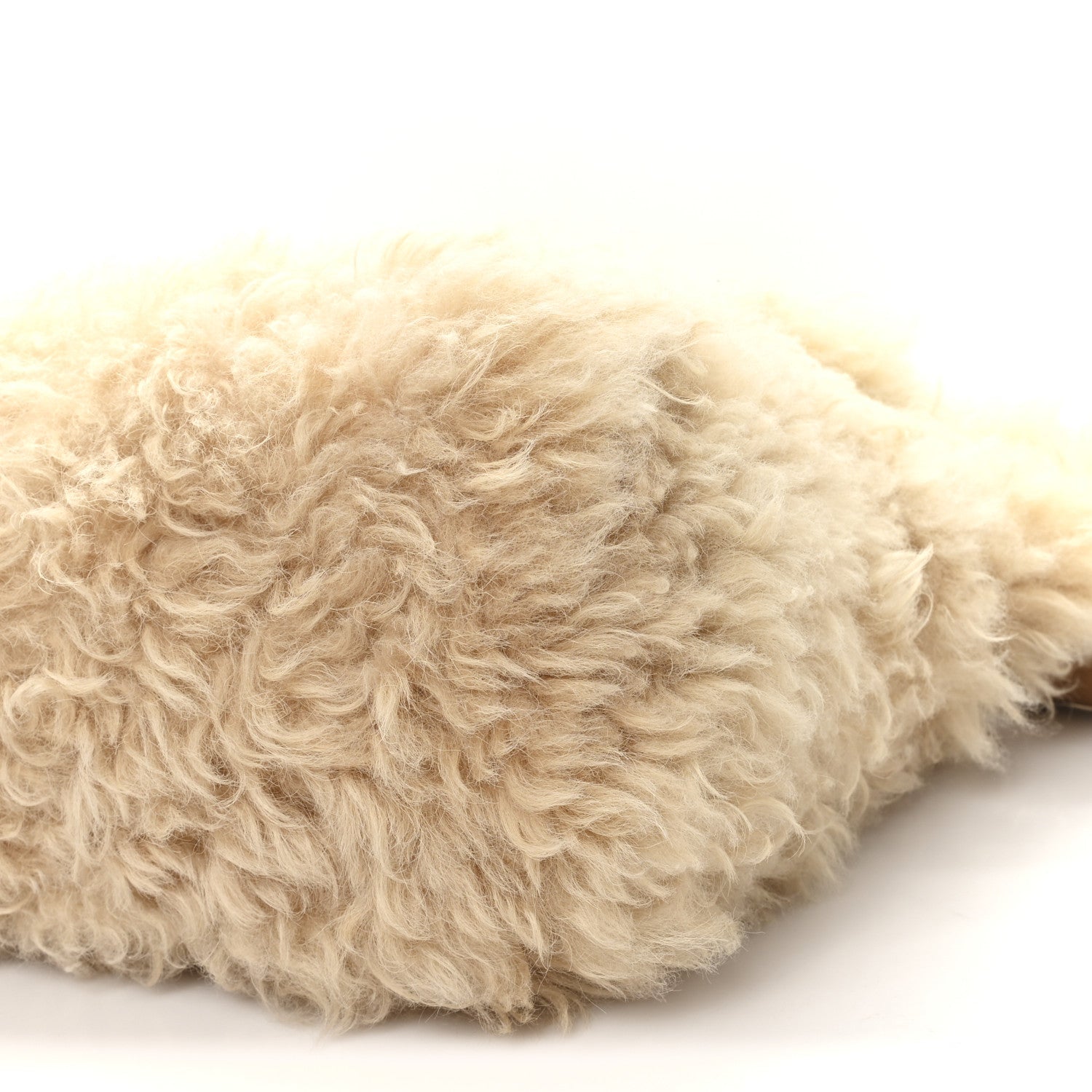 Shearling Shoulder Bag Natural
