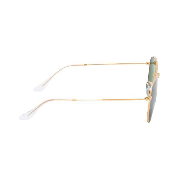 Ray-Ban Hexagonal Gold Green Sunglasses RB3548N