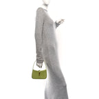 Calfskin Lizard Embossed Le 5 A 7 Mini Hobo Dull Lime