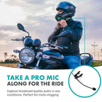 Movo ACM400 Flexible Gooseneck Omnidirectional Microphone for Motovlogging