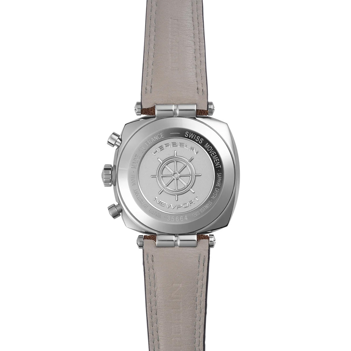 Herbelin Newport Héritage Men's Black Brown Watch