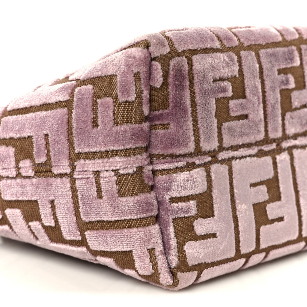 Velvet Jacquard FF Mini Roll Tote Dusty Mauve