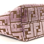 Velvet Jacquard FF Mini Roll Tote Dusty Mauve