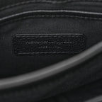Calfskin Small Twin Skull Chain Crossbody Black