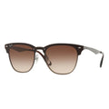 Ray-Ban Blaze Clubmaster Gunmetal Brown Sunglasses RB3576N