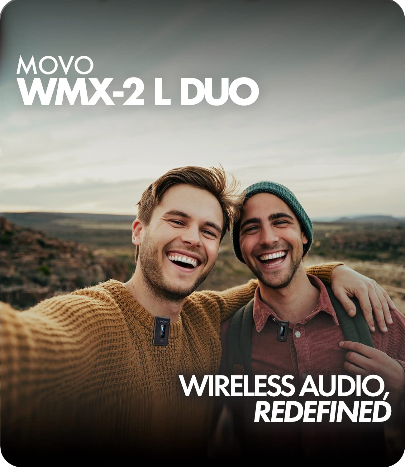 Movo WMX-2-L-DUO Dual Wireless Mic for Lightning