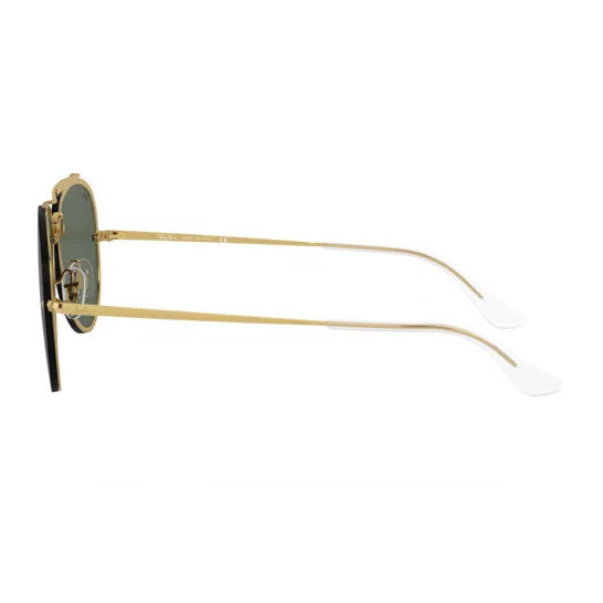 Ray-Ban Gold Green Blaze Aviator Sunglasses RB3584N
