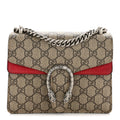 GG Supreme Monogram Mini Dionysus Shoulder Bag Hibiscus Red