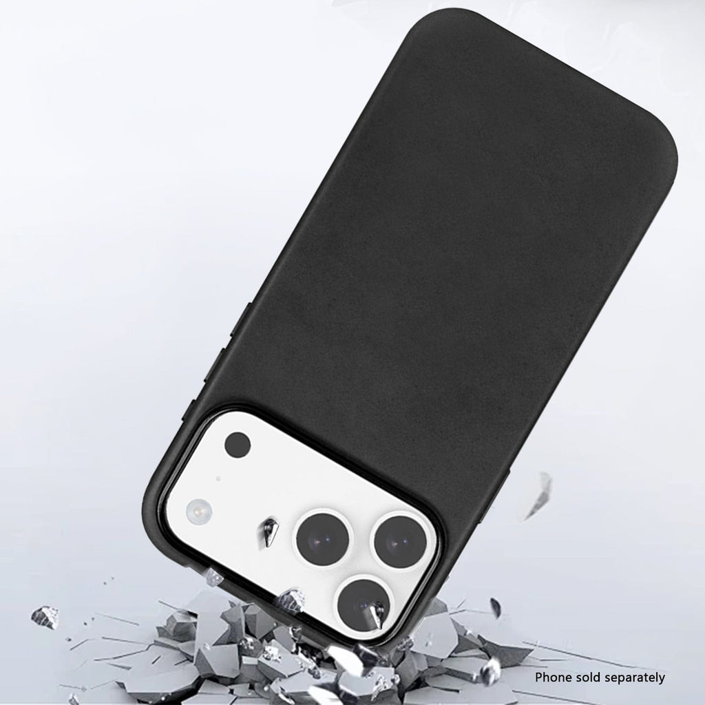 SAHARA - iPhone 17 Pro Case - Vegan Leather MagSafe | Indy Series - Black