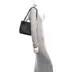 Nappa Intrecciato Small Andiamo Shoulder Bag Black