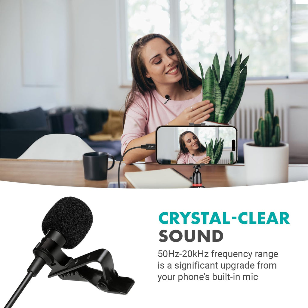 Movo uLav-L Lav Omnidirectional Mic for USB-C